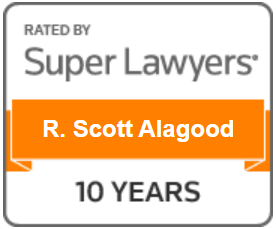 Rated By | Super Lawyers | R. Scott Alagood | 10 Years